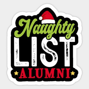 Naughty List Alumni Sticker